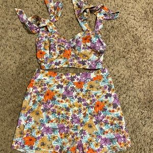 2 piece floral set